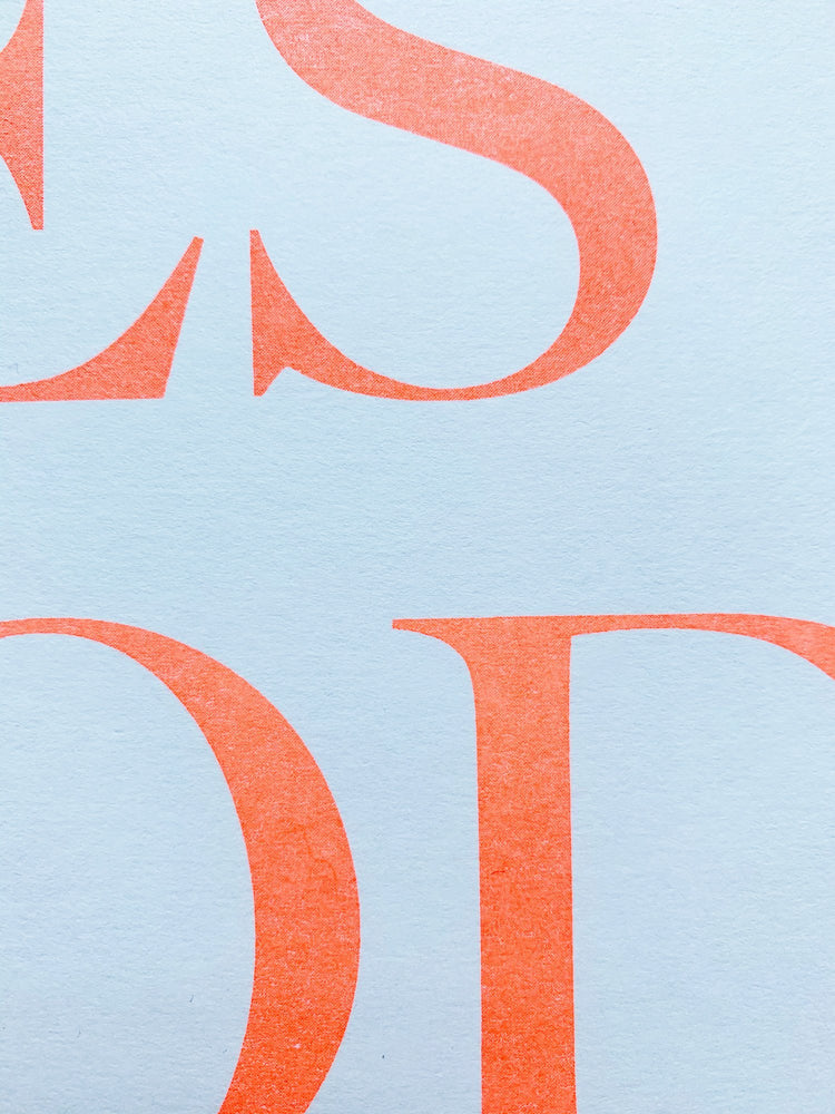 Typographic Risograph Prints | Next Chapter Studio