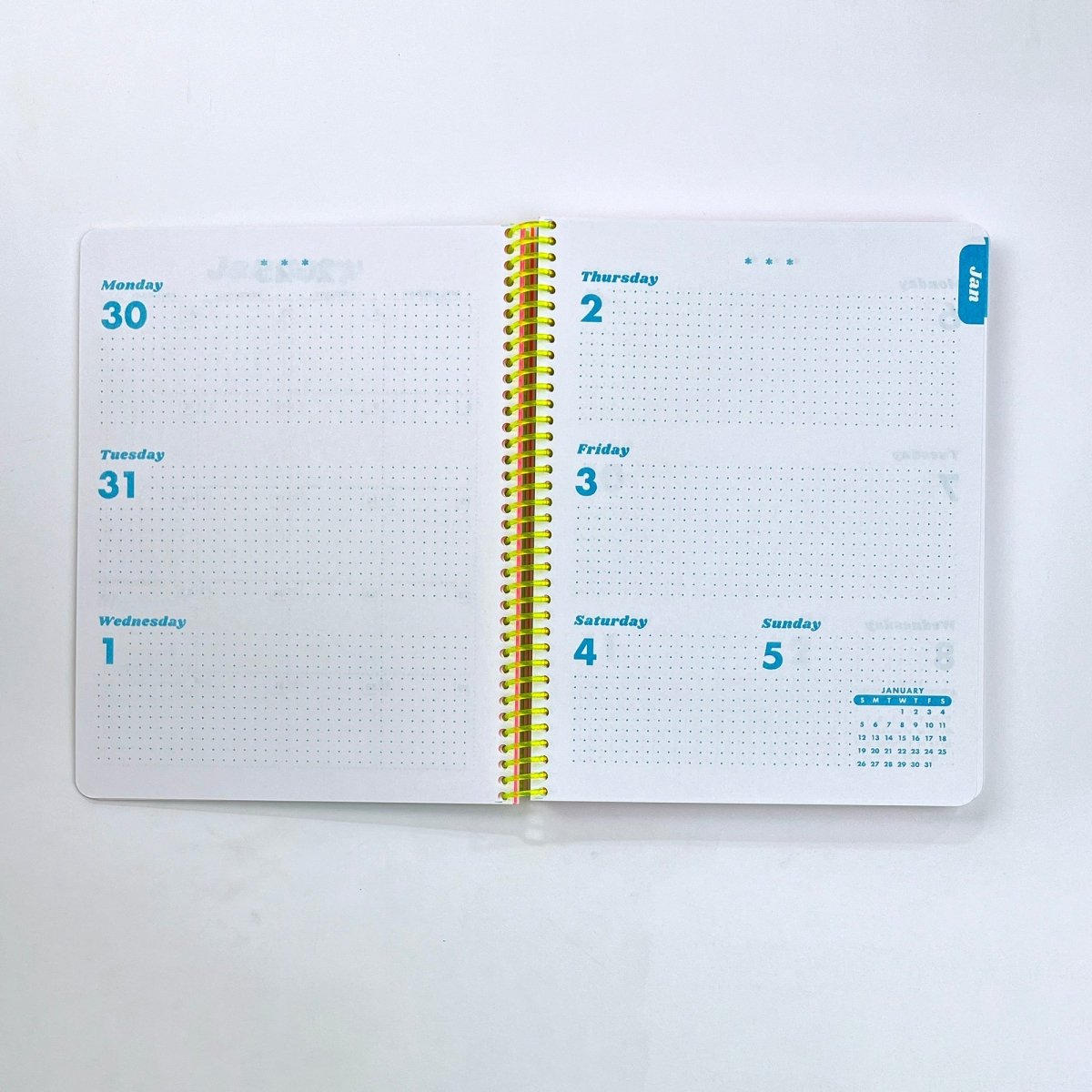 2025 Dated Planner - Riso Printed, 212 Pages, Spiral Bound - Next Chapter Studio