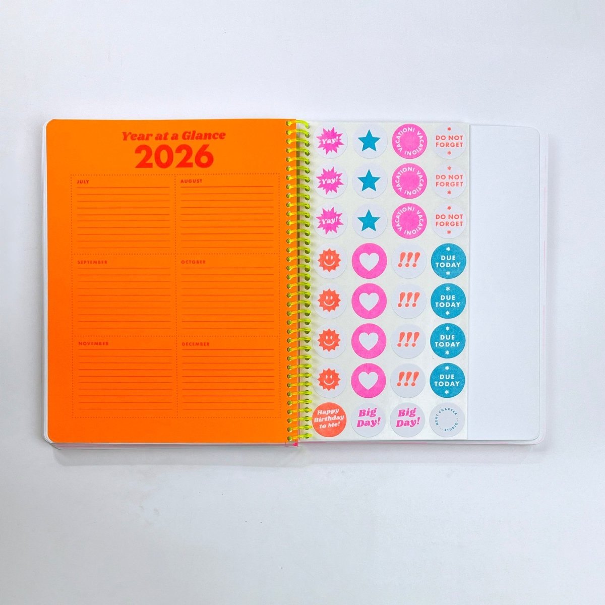 2025 Dated Planner - Riso Printed, 212 Pages, Spiral Bound - Next Chapter Studio