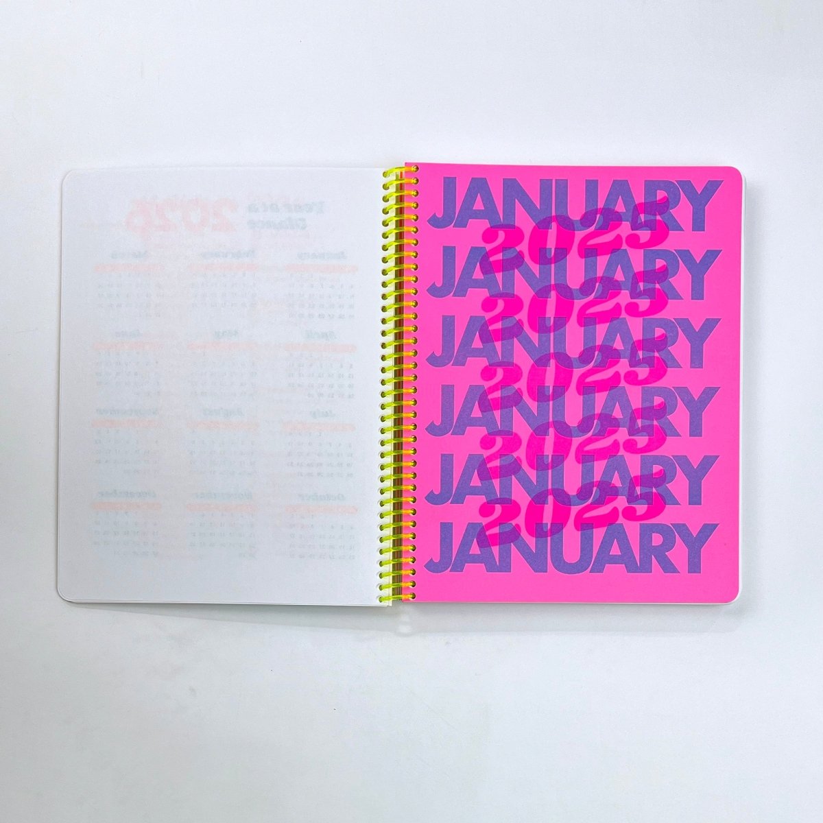 2025 Dated Planner - Riso Printed, 212 Pages, Spiral Bound - Next Chapter Studio