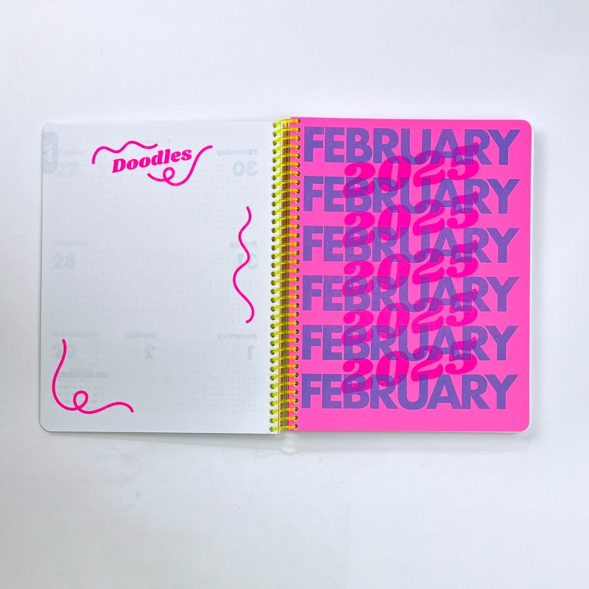 2025 Dated Planner - Riso Printed, 212 Pages, Spiral Bound - Next Chapter Studio