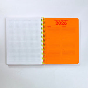 2025 Dated Planner - Riso Printed, 212 Pages, Spiral Bound - Next Chapter Studio