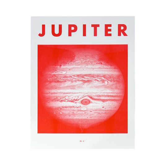 Jupiter - Planet Risograph Print