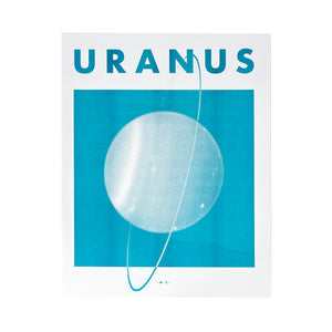 Uranus - Planet Risograph Print