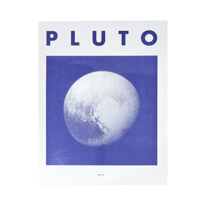 Pluto - Planet Risograph Print