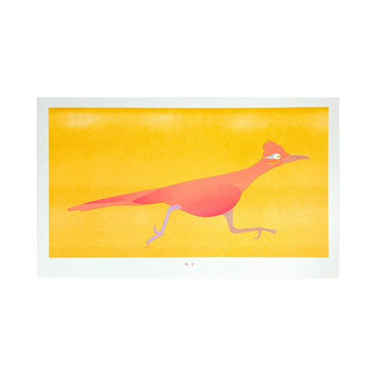 Neon Roadrunner - Risograph Art Print - Next Chapter Studio