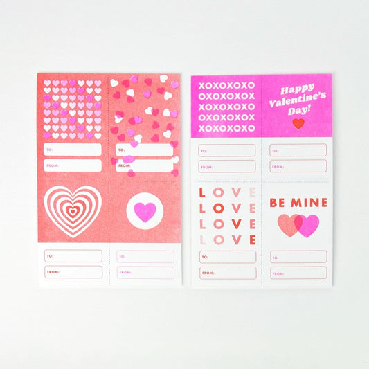 Valentine Tear Away Mini Cards - set of 16 - Next Chapter Studio