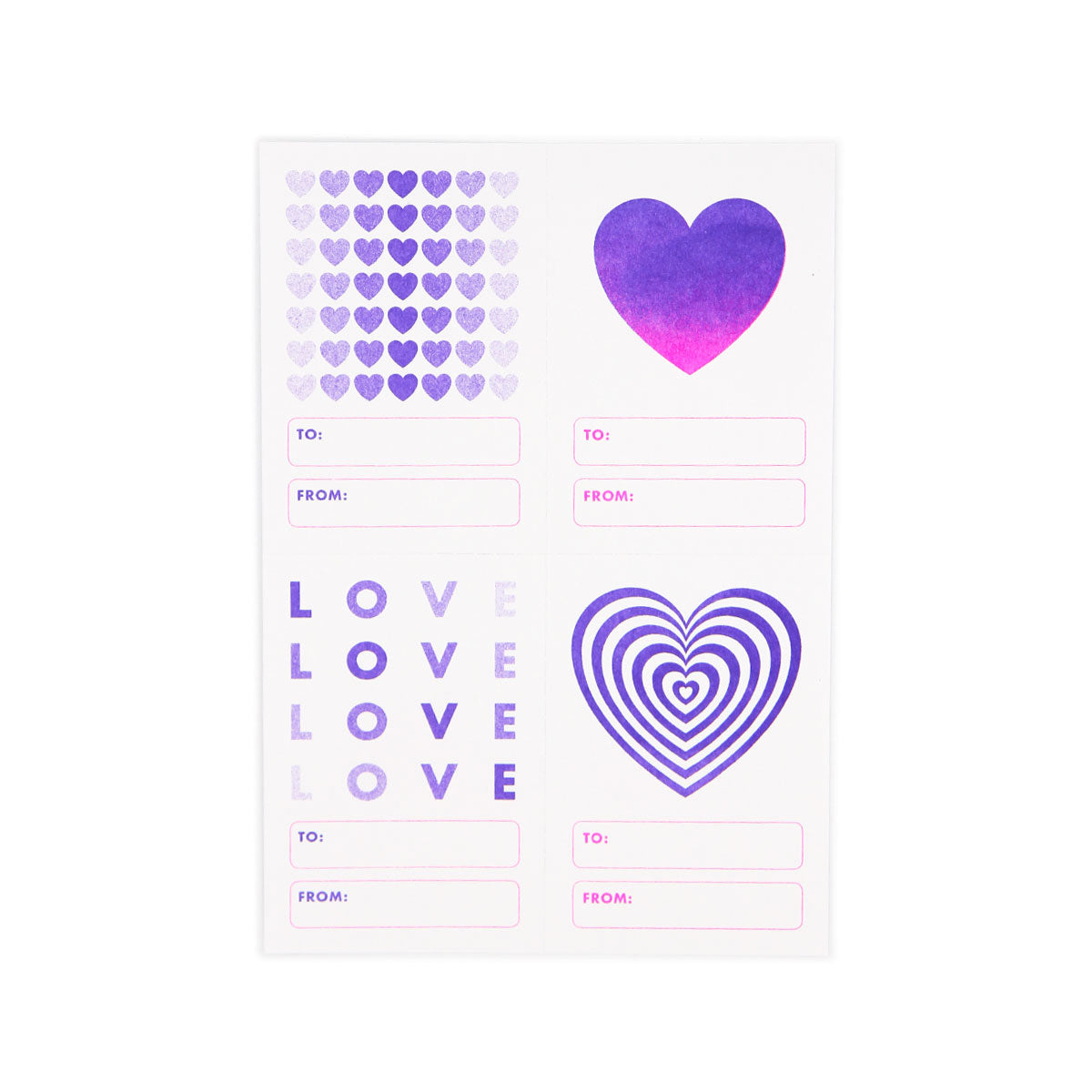 Valentine Mini Cards - set of 16