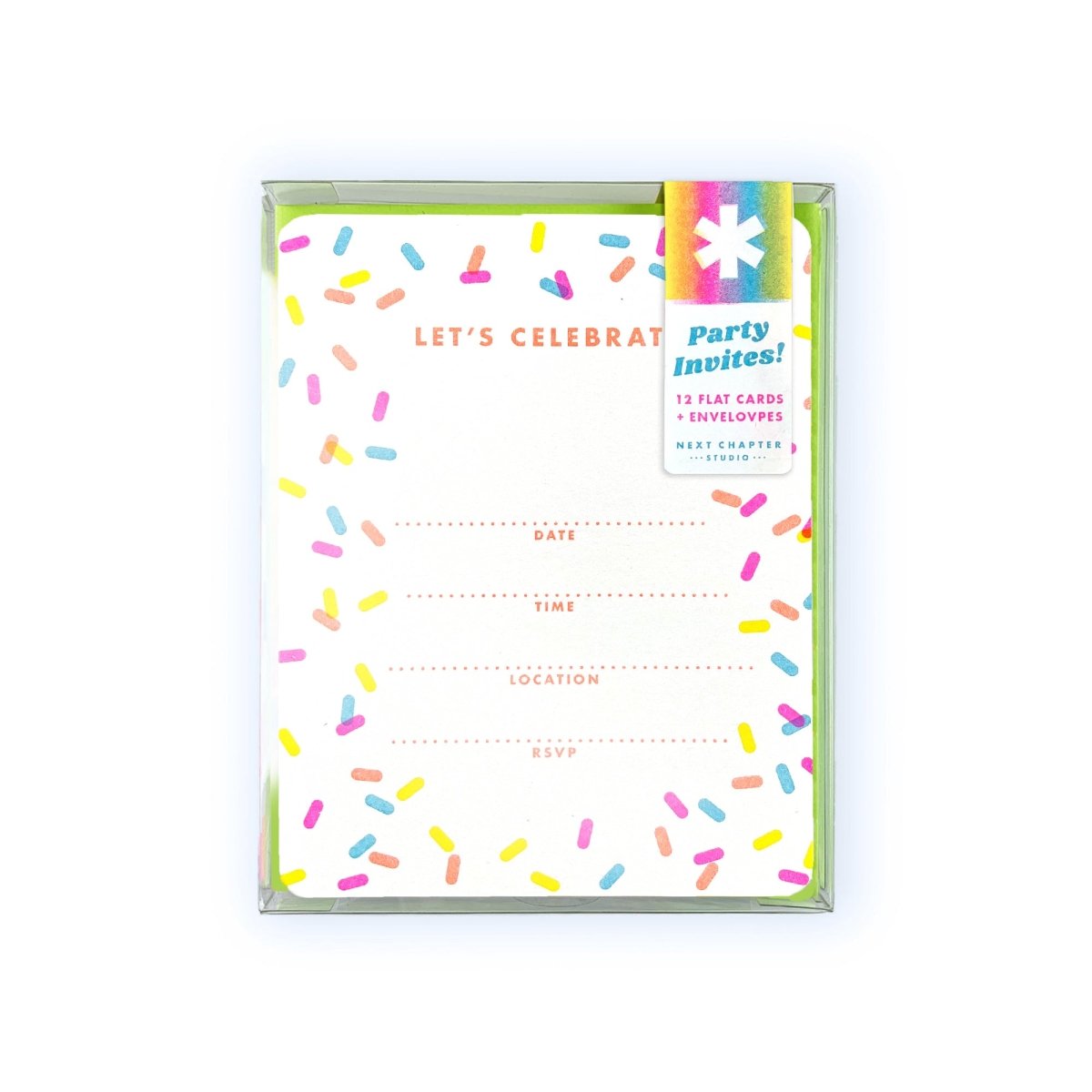 Fill in the Blank Riso Party Invites - Next Chapter Studio