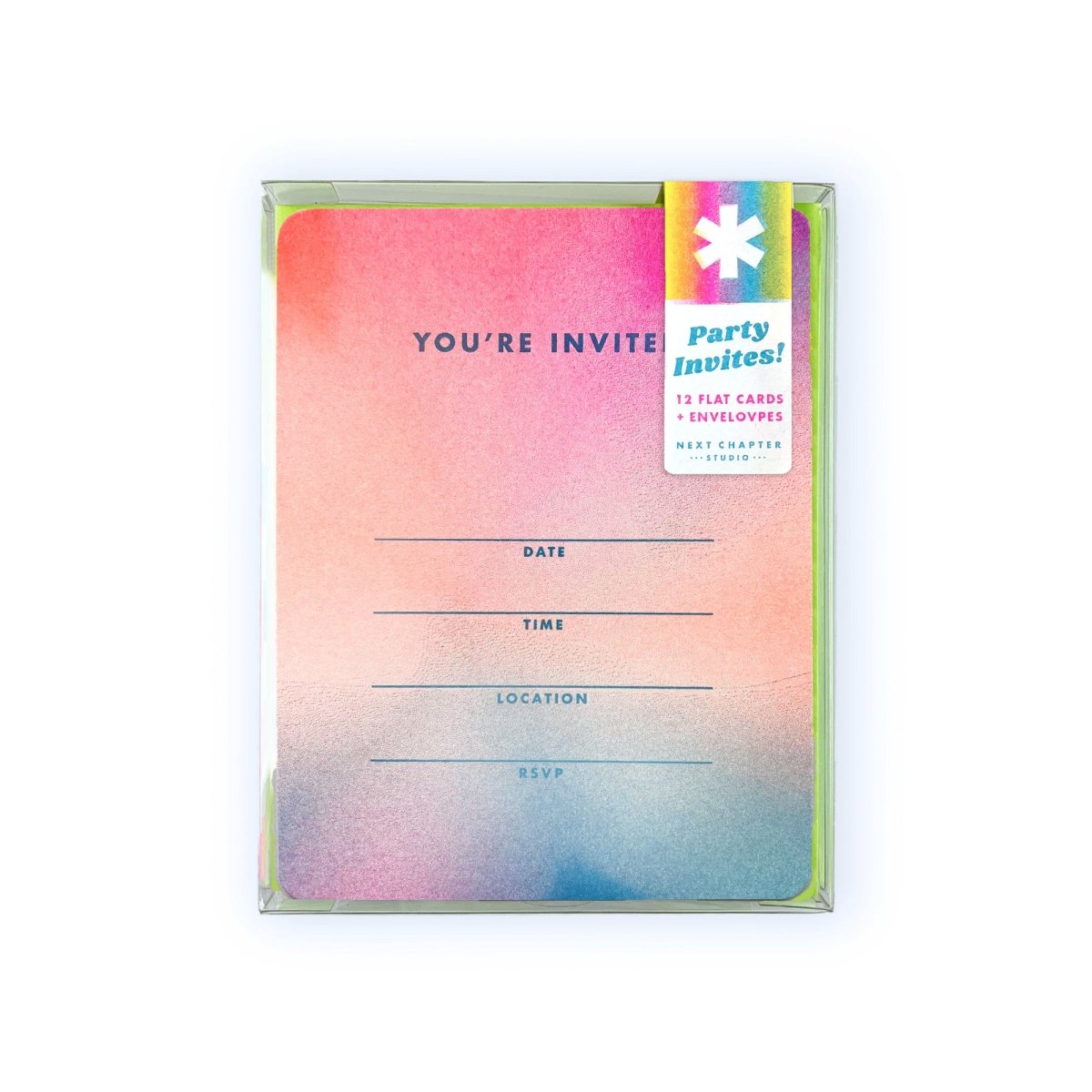 Fill in the Blank Riso Party Invites - Next Chapter Studio