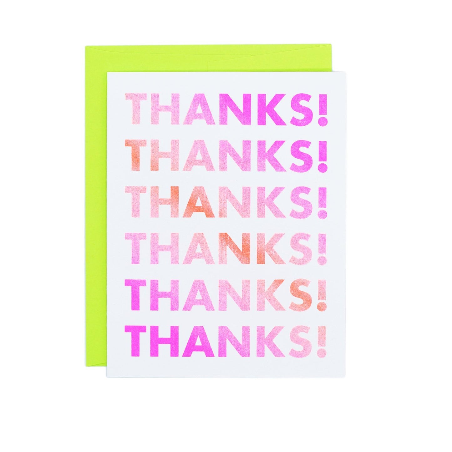 Gradient Thank You - Risograph Greeting Card - Next Chapter Studio