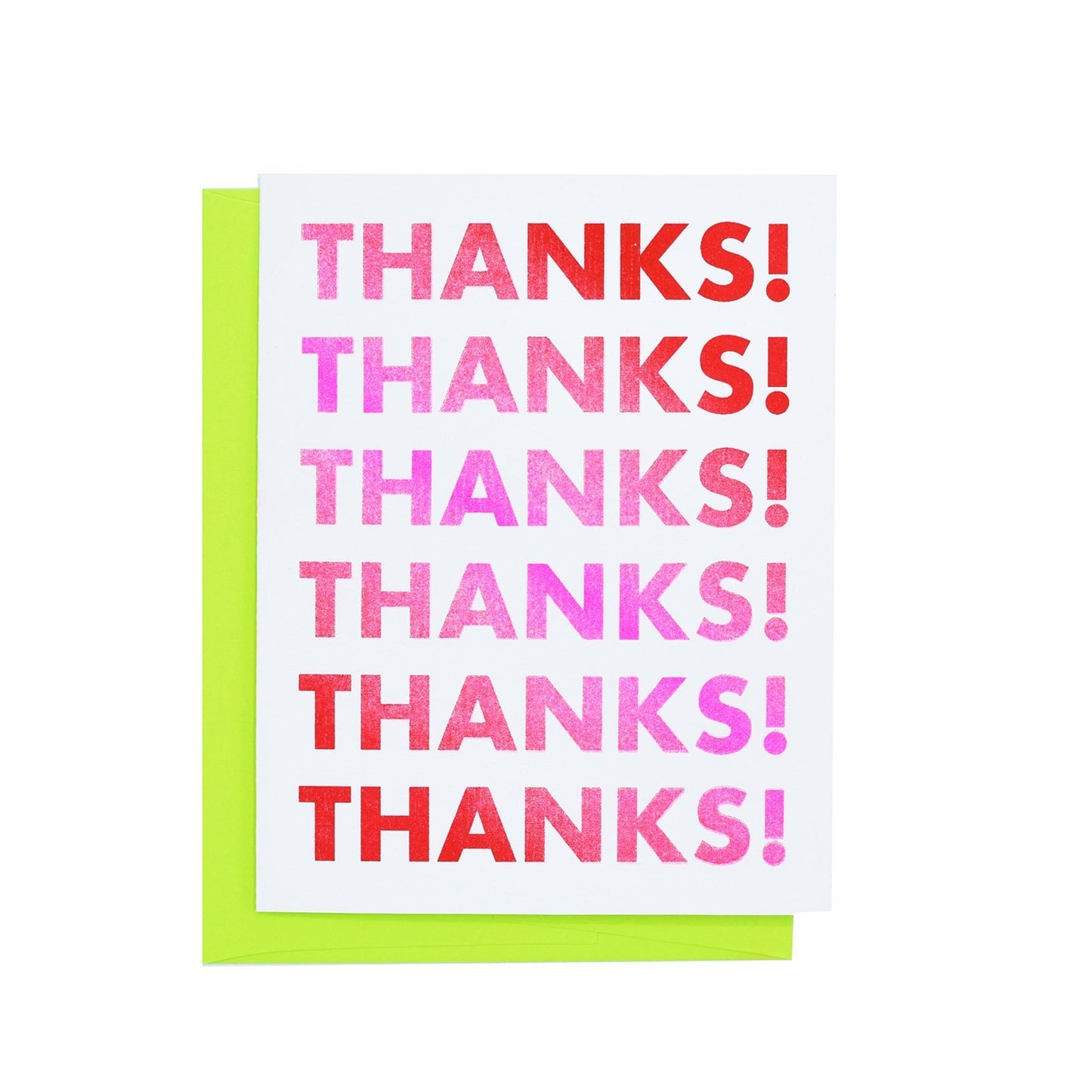 Gradient Thank You - Risograph Greeting Card - Next Chapter Studio