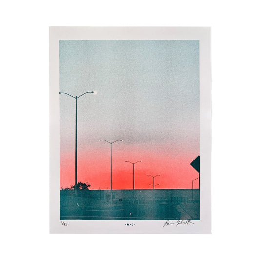 High Mast Lights - Risograph Art Print - Next Chapter Studio