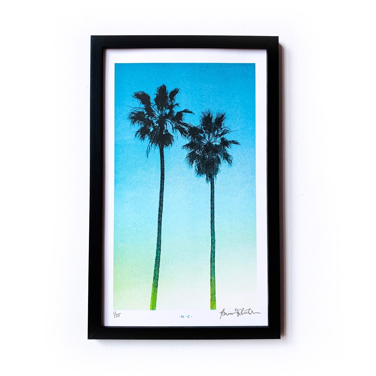 LA Palms - Limited Edition Risograph Art Print - Next Chapter Studio