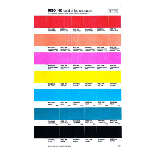 RISO Color Swatches - Risograph Art Print - Next Chapter Studio