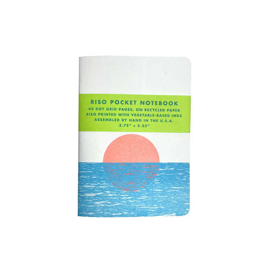 Risograph Pocket Notebook - River Sunset - Next Chapter Studio