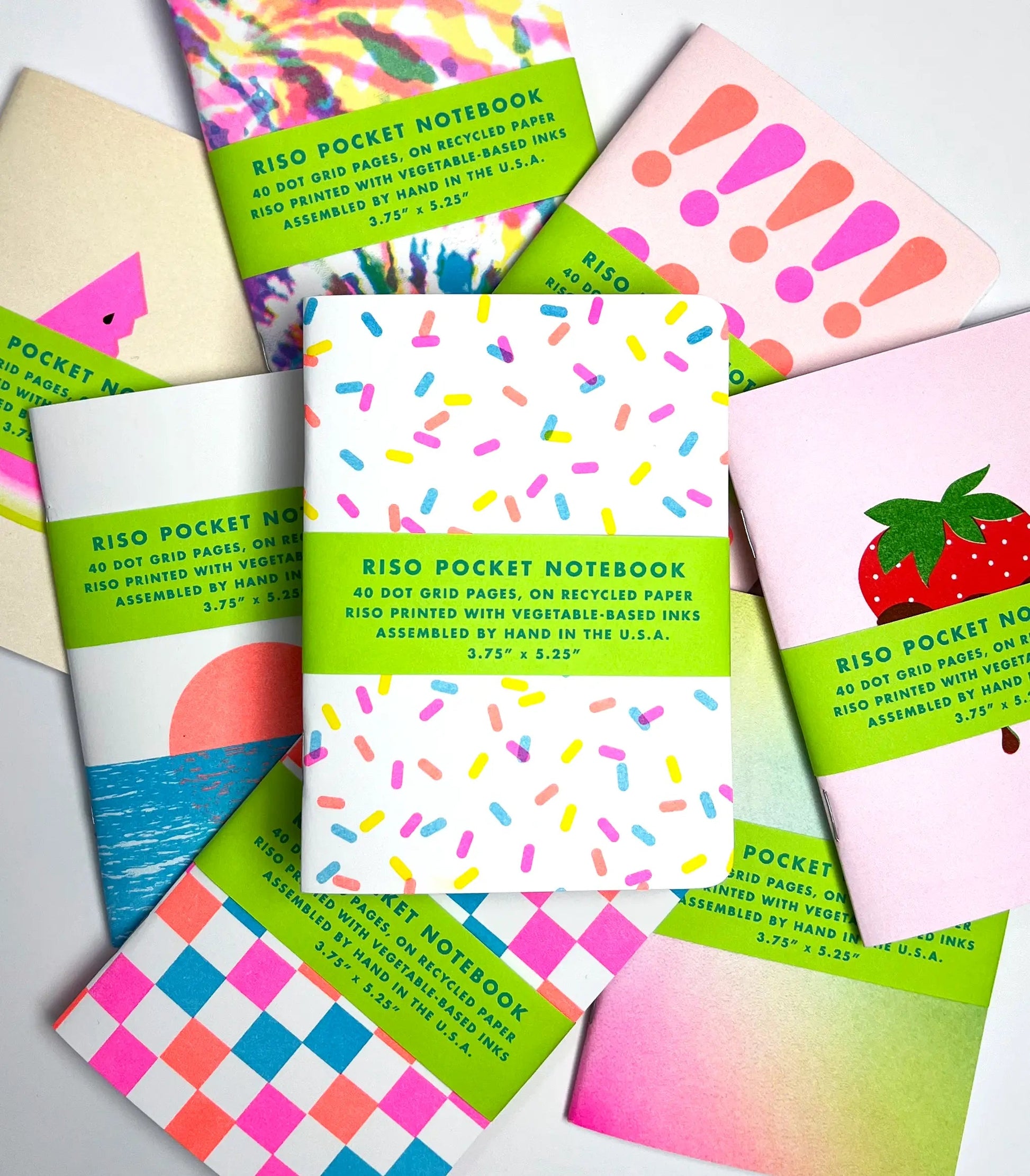 Risograph Pocket Notebook - Watermelon - Next Chapter Studio