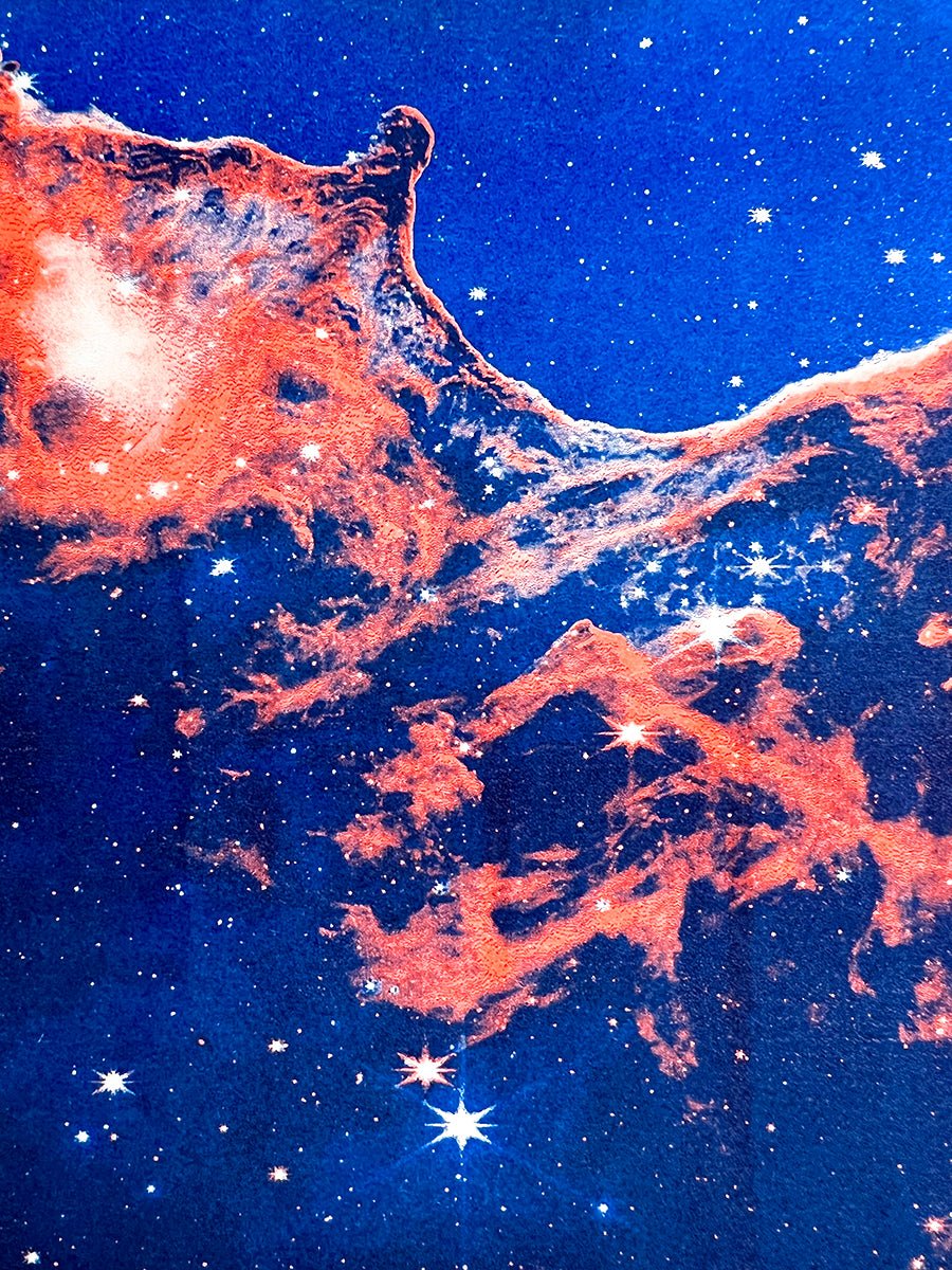 Webb Telescope's Cosmic Cliffs - Risograph Print - Next Chapter Studio