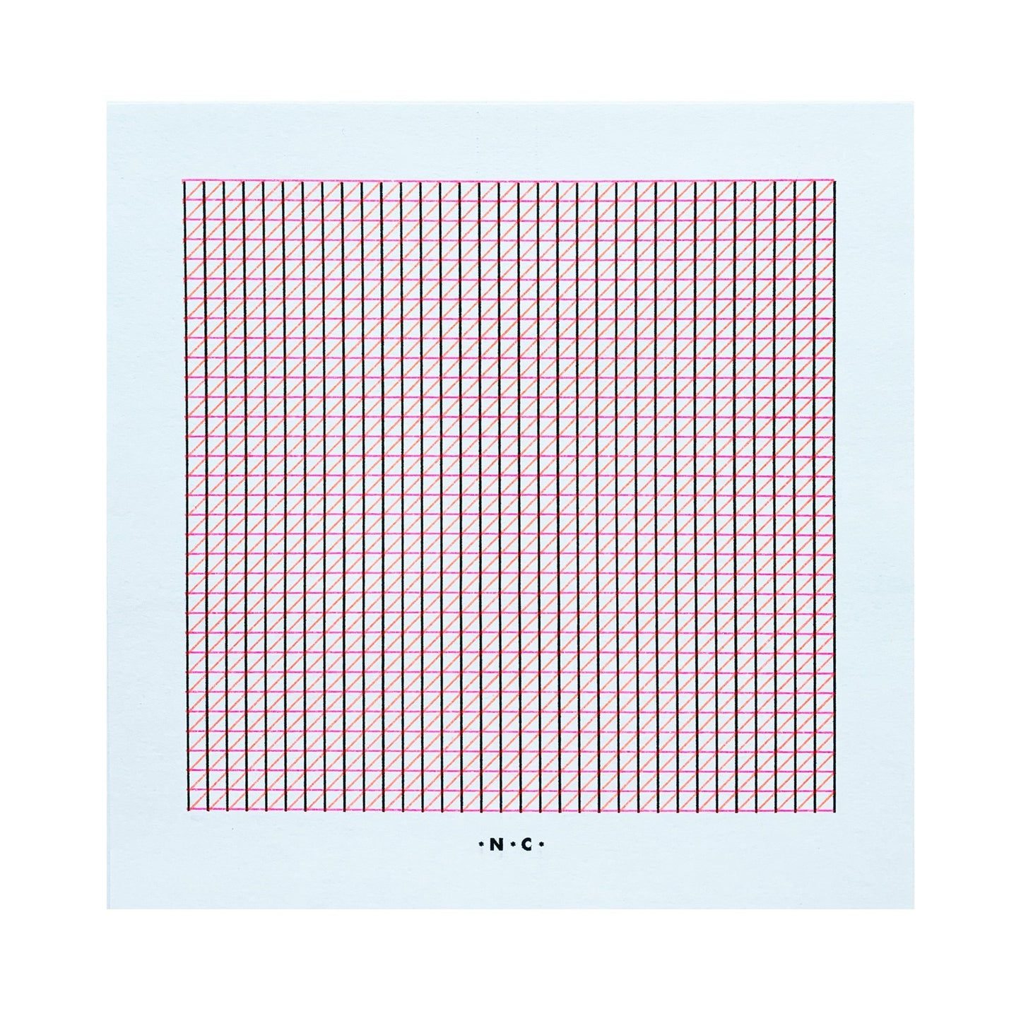 XYZ Moire - Square Risograph Print - Next Chapter Studio