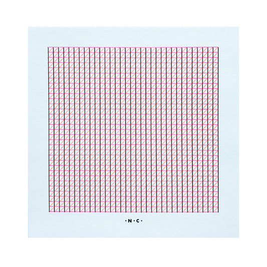 XYZ Moire - Square Risograph Print - Next Chapter Studio